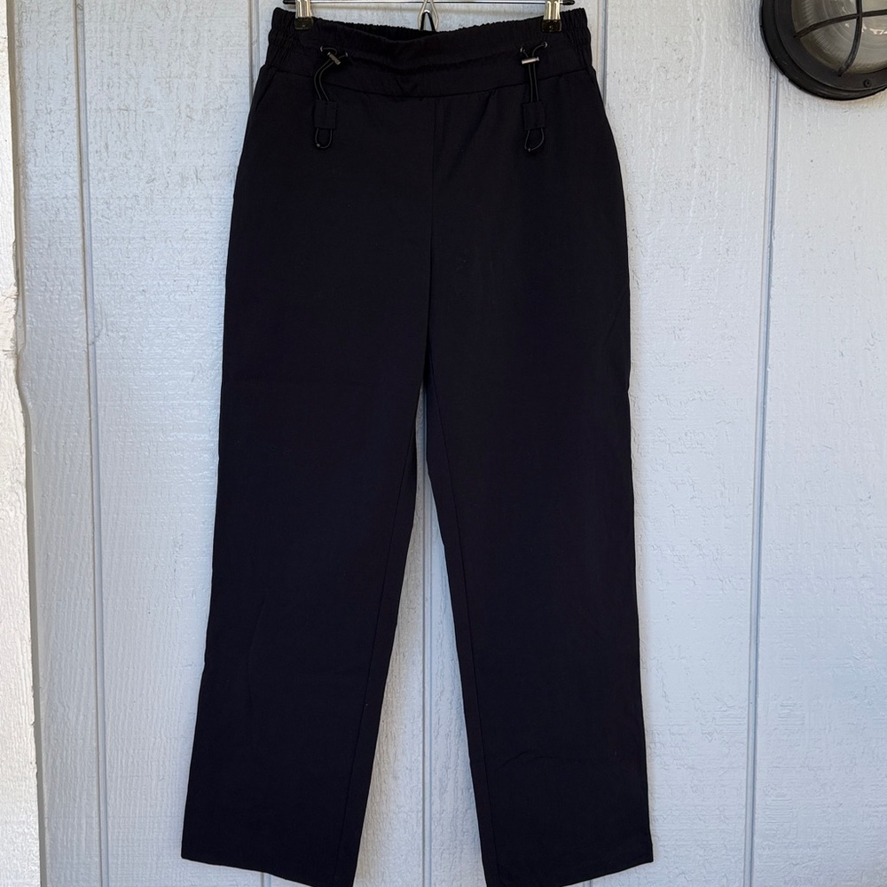 HALARA women's Classic Black athleisure cinch waist drawstring Pants new NWT - Picture 6 of 13
